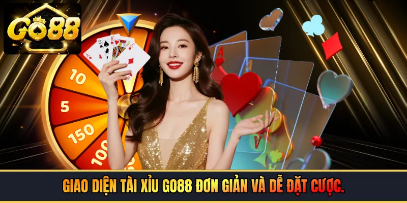 Giao diện Tài Xỉu GO88 đơn giản và dễ đặt cược